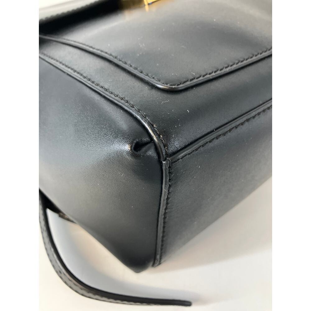 MICHAEL KORS, BLACK SMOOTH LEATHER LATCH CLOSURE BACKPACK` - Picture 8 of 16